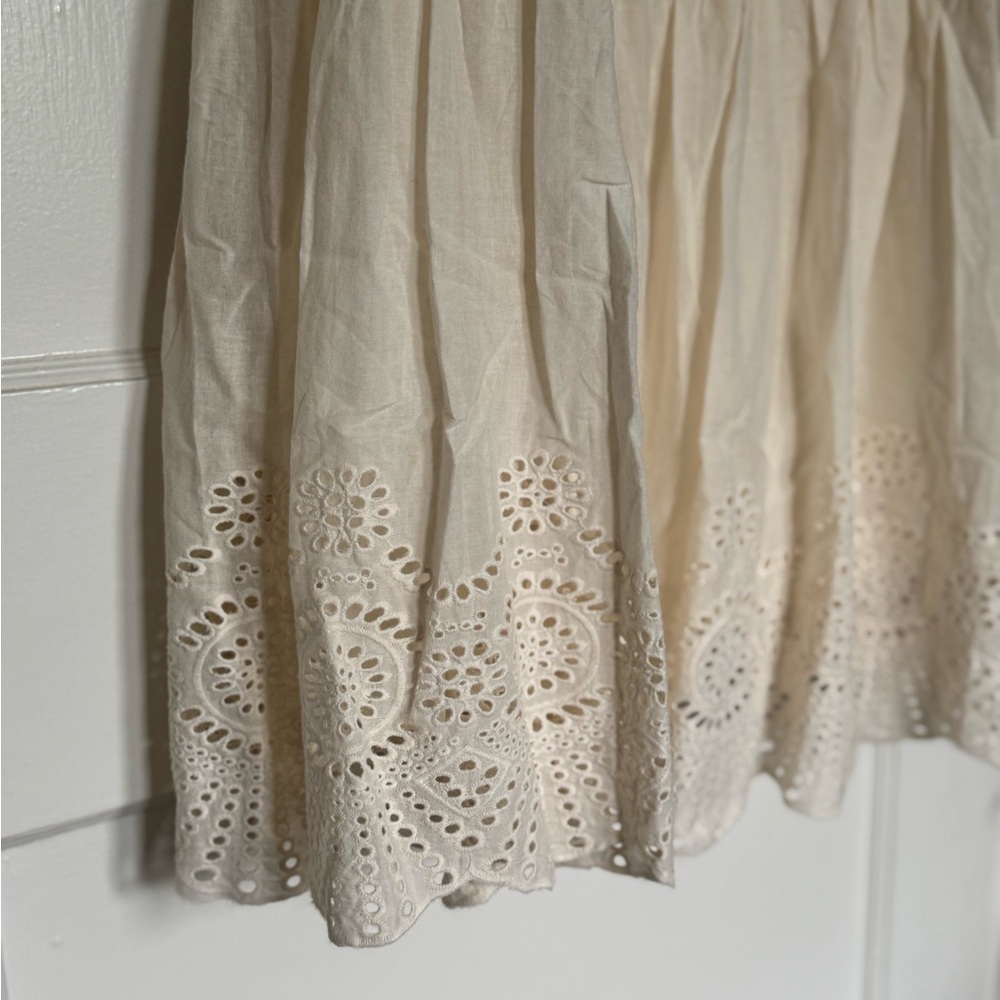 Carly Jean Los Angeles Cream Ruffled Maxi Dress - Picture 4 of 9